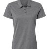 Polo cendré pour femme