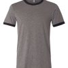 T-shirt ringer jersey à manches courtes pour hommes