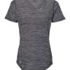 T-shirt Tech Mélange à col en V pour femmes
