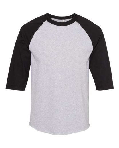 T-shirt manches raglan 3/4 classique pour adultes