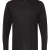 T-shirt en mélange de coton à manches longues pour hommes