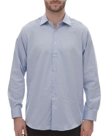 Chemise à M/L pour hommes en coton extensible